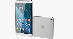3d realistic huawei mediapad x2 model