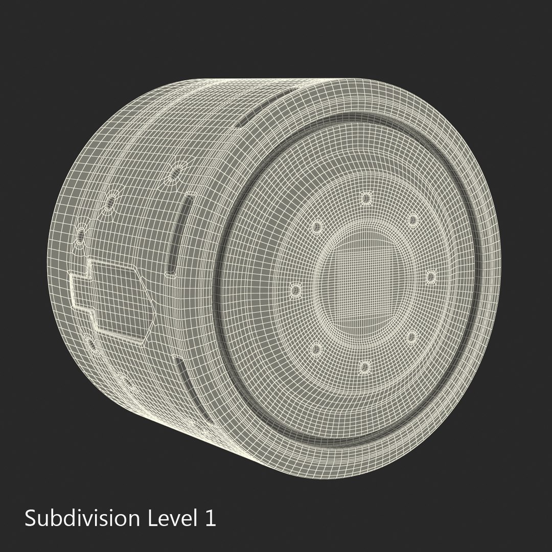 Industrial Anodized End Cap 3d Model