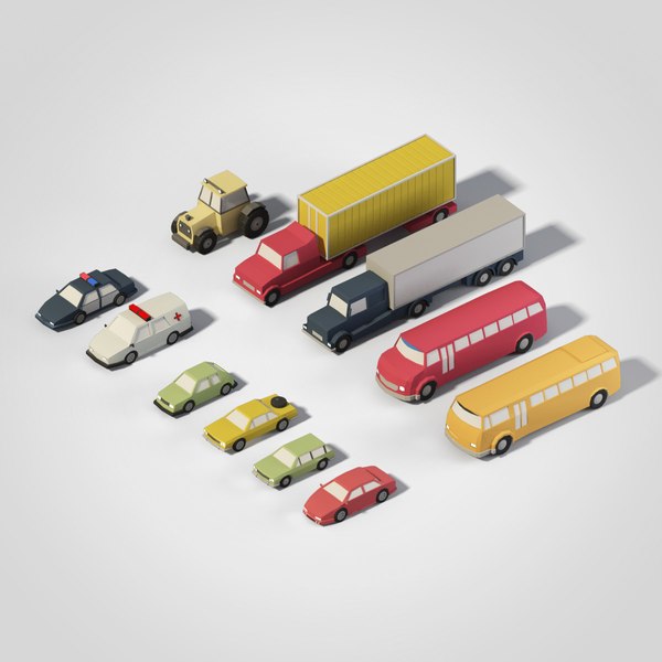 Low Poly Vehicles New