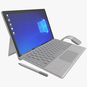 The New Microsoft Surface Pro 2017 + Type Covers & Mouse & Pen All Colors (Rigged)