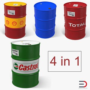 3D oil barrels