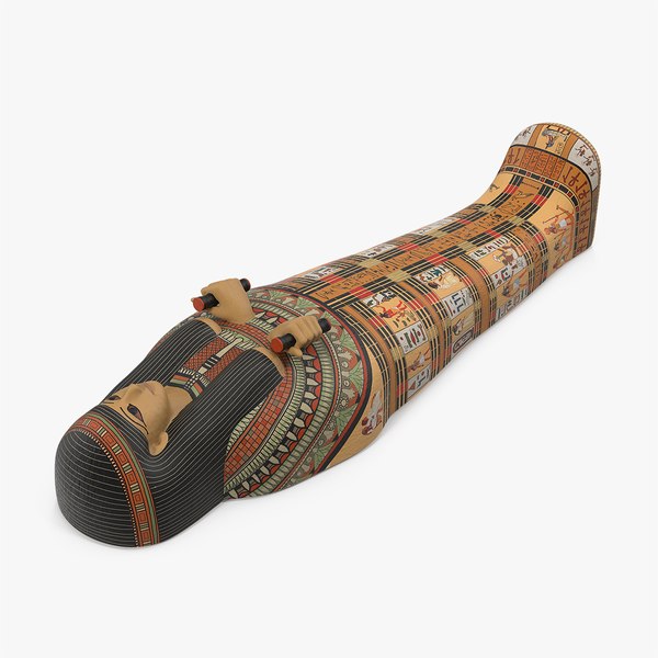 egyptian sarcophagus model