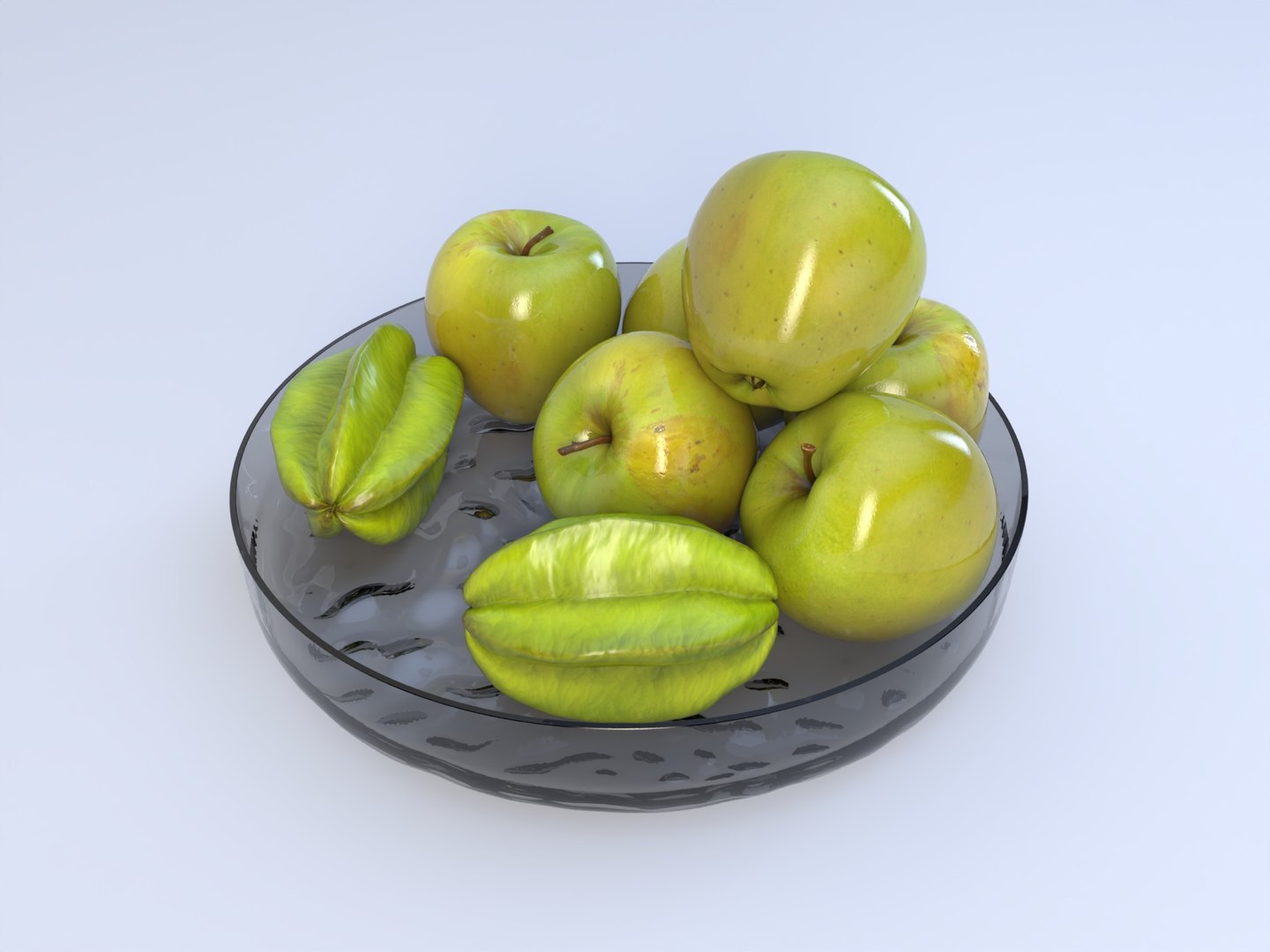 3D Realistic Apple With Leaf Low-poly Model - TurboSquid 2339313