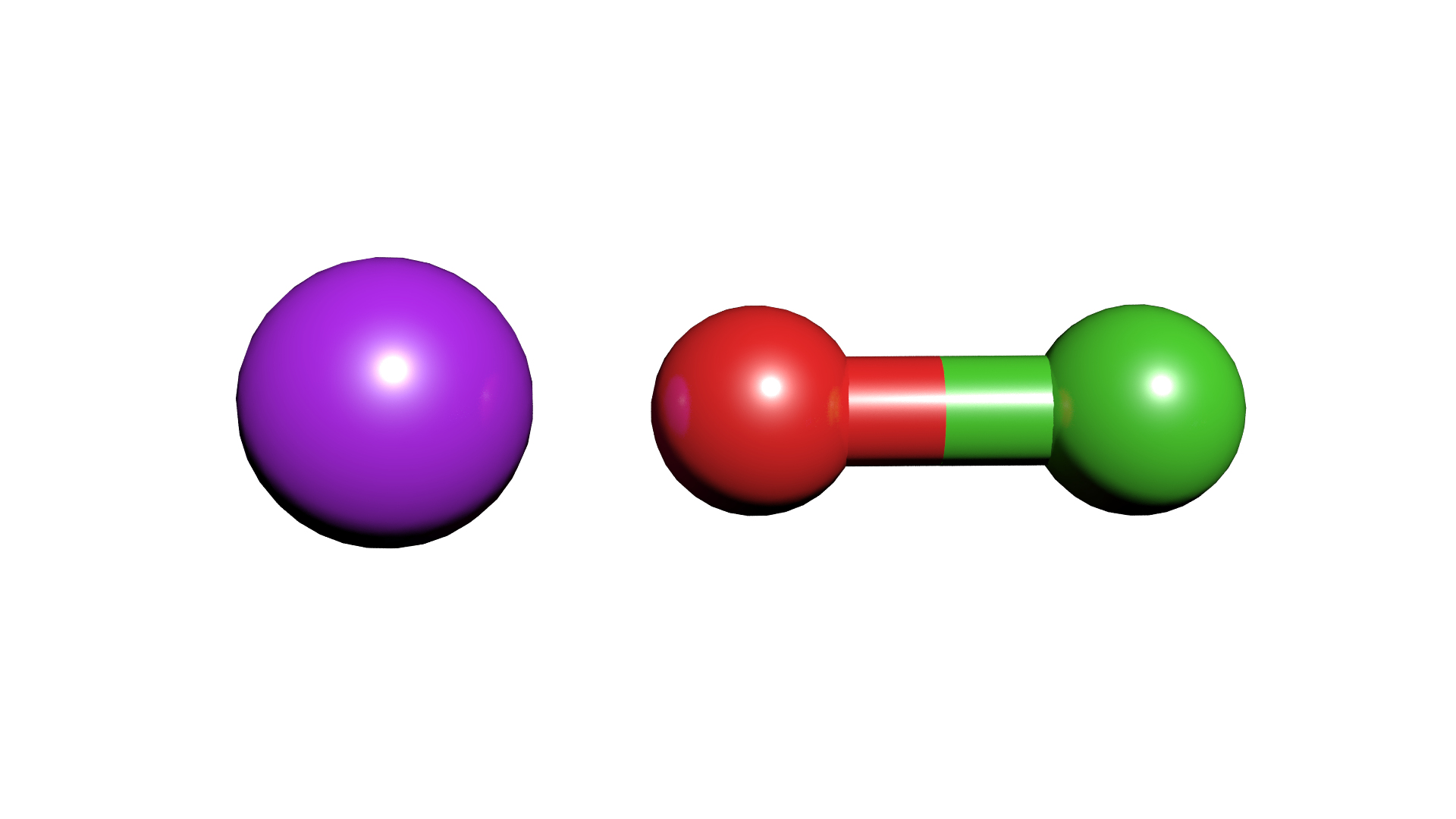 sodium bicarbonate molecule model