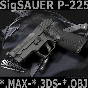 sig sauer p225 3d model