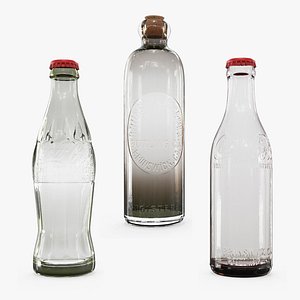 Vintage Empty Coca Cola Bottles Collection