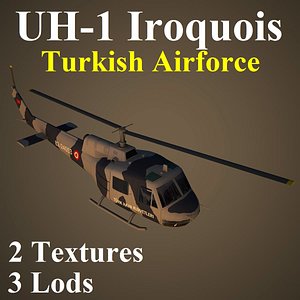 3d bell taf helicopter