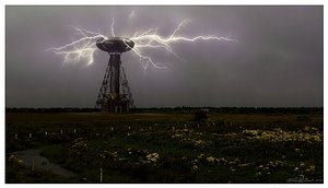 tesla coil tower 3d model