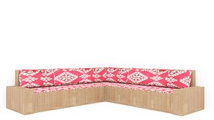 seating furniture wood 3D model