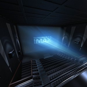 3d imax theatre interior model