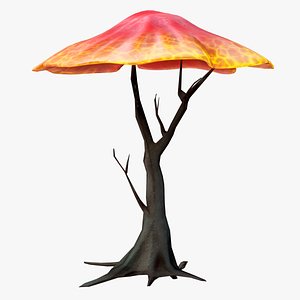 3D Alien Vegetation - Mushroom Tree 03 PBR model