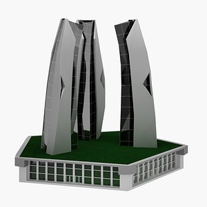 Skyscraper 02 3D model