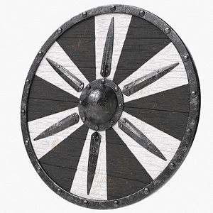 3D Viking Shield V5 Design 1