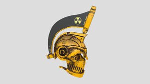 SciFi Spartan Helmet 05 Yellow Security - Character Design