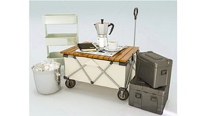 3D camping equipment model
