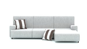 Couch with cushions
