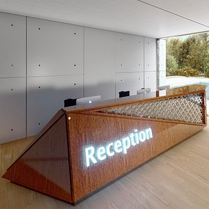 Reception counter 3D model