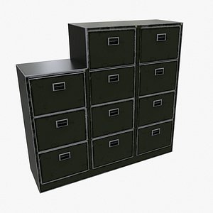 Office cabinets 3D model