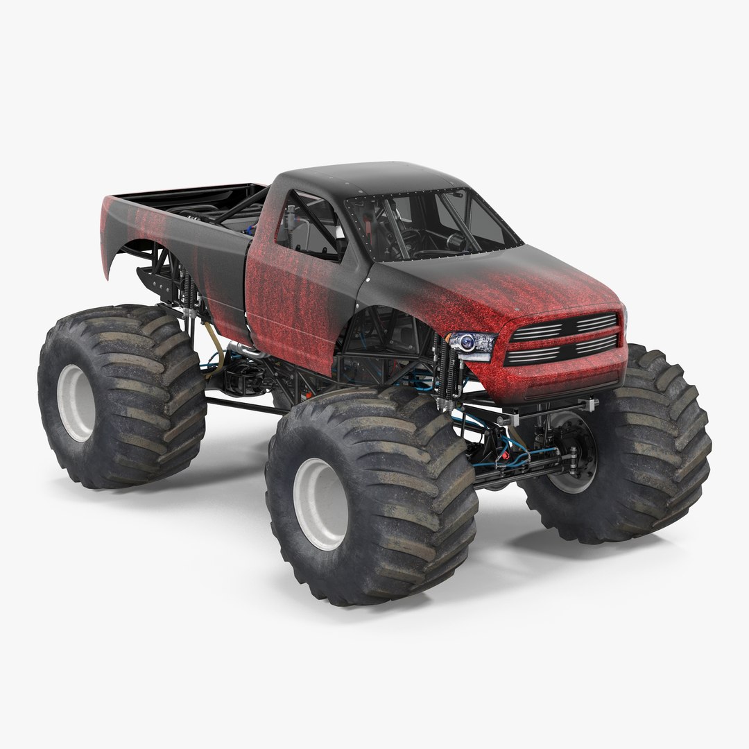 Monster Truck Generic 2 3D model preview
