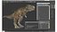 tyrannosaurus rex eating animal 3D