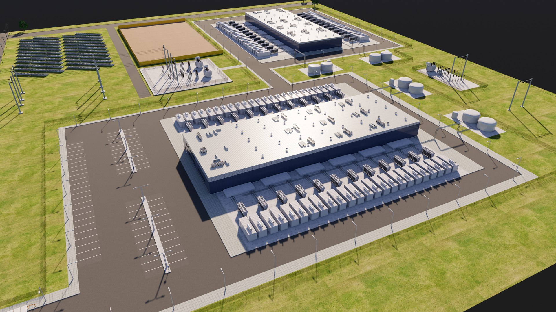 3D Data Center Area Model - TurboSquid 2294977