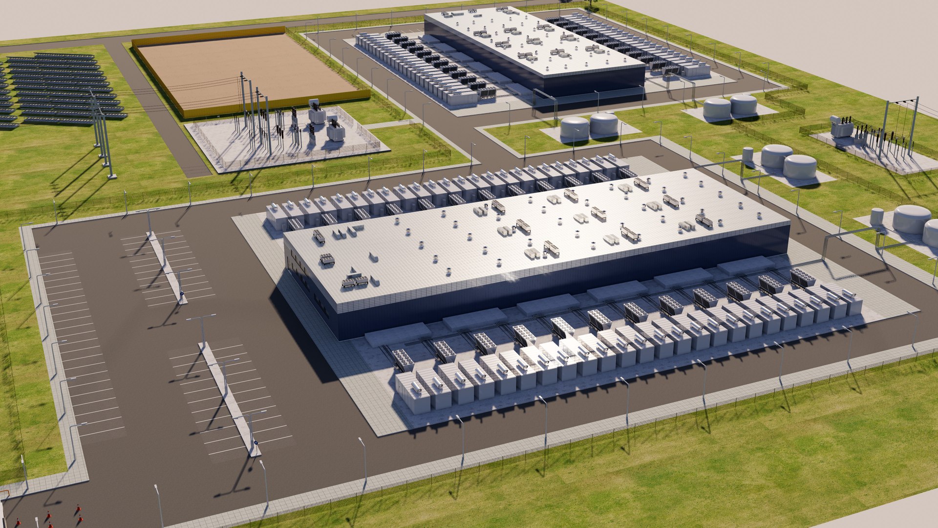 3D Data Center Area Model - TurboSquid 2294977