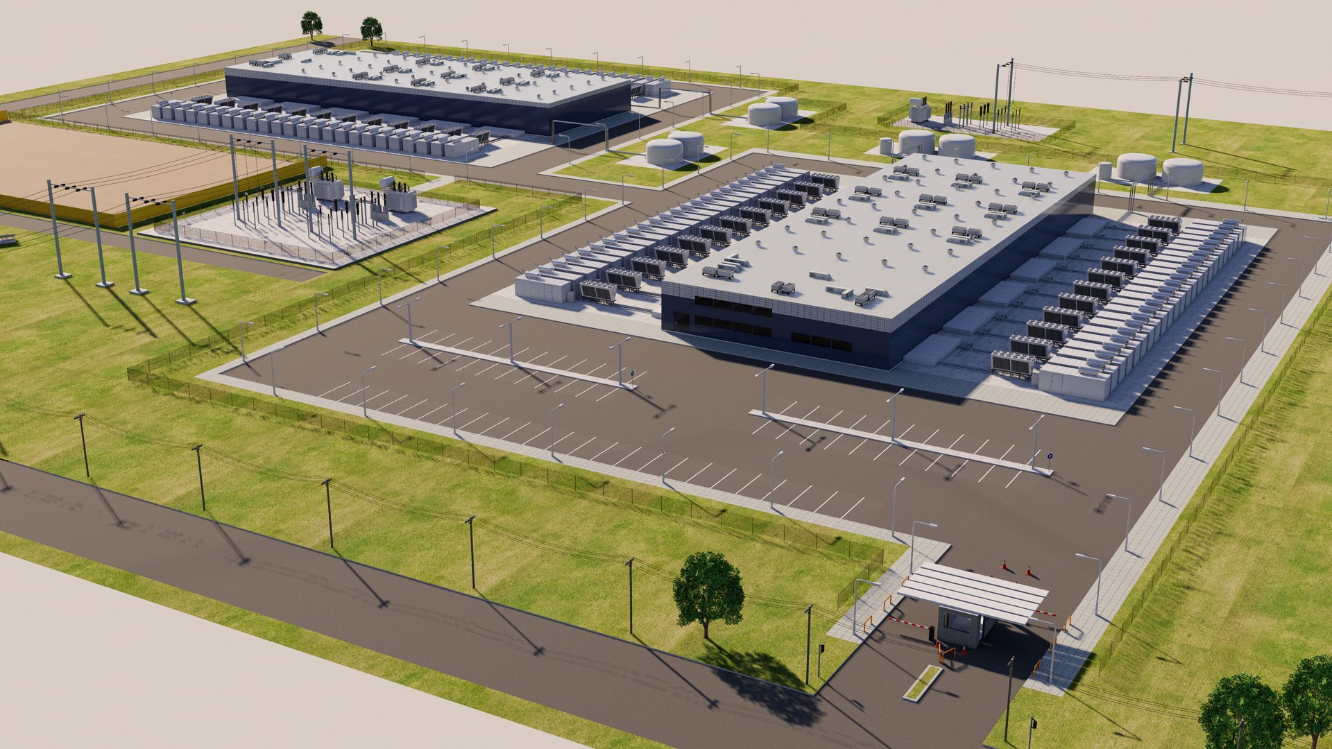 3D Data Center Area Model - TurboSquid 2294977