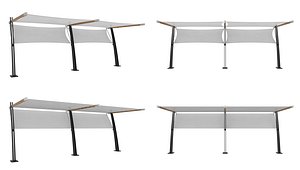 outdoor white awnings model