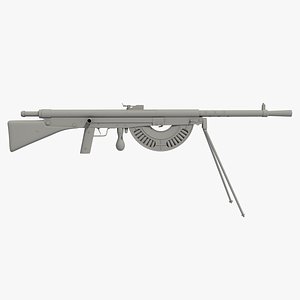 chauchat m1915 automatic rifle 3D model