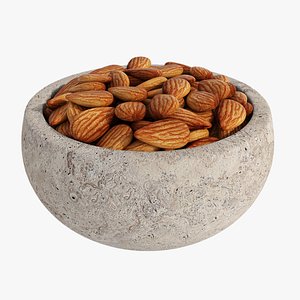 Almond stone bowl model