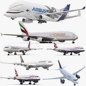 Airbus Planes Rigged Collection