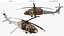 3D Sikorsky UH 60 Black Hawk Military Israel Utility Helicopter Rigged for Cinema 4D model