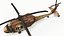 3D Sikorsky UH 60 Black Hawk Military Israel Utility Helicopter Rigged for Cinema 4D model