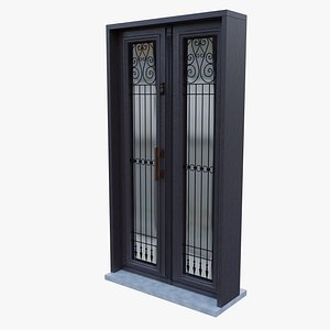 Classic Door M1V2R1 blend 3D model