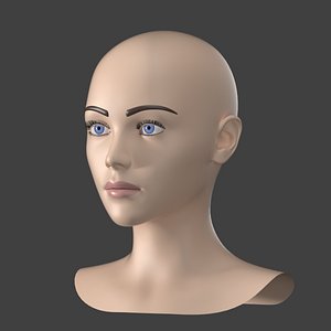 STL file Female Mannequin Head ♀️・3D print model to download・Cults