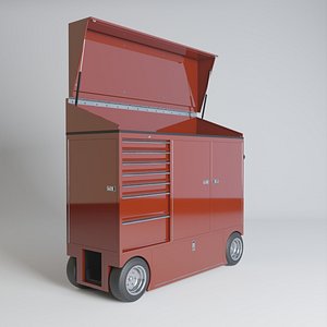 3D Small Pitlane Cart With Top PBR