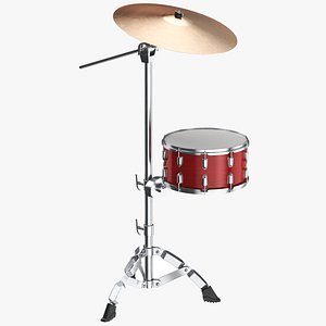 Cymbal With Red Drum