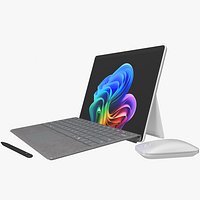 Microsoft Surface Pro 2024 11th Edition Platinum Rigged Animated