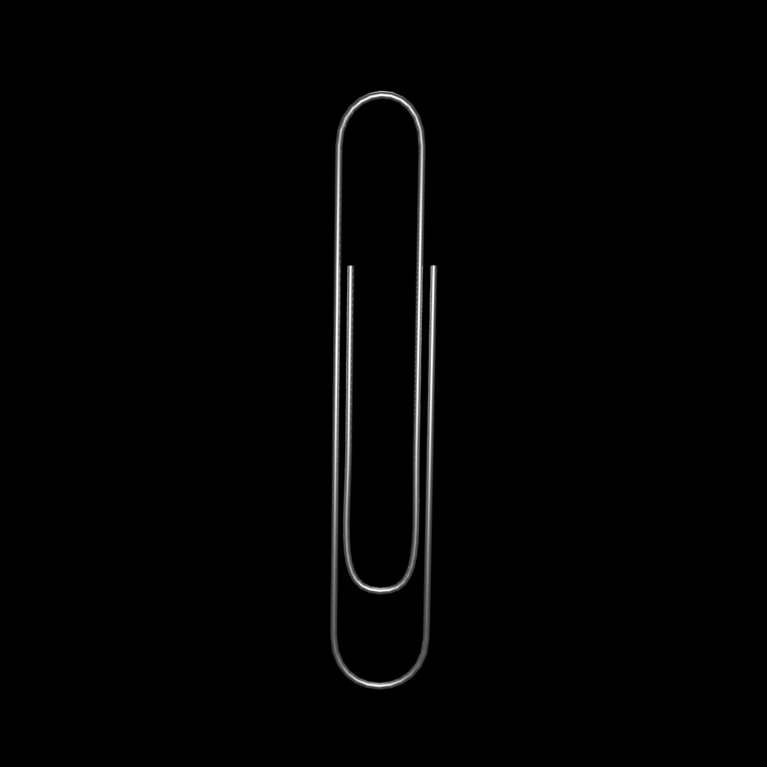 3dsmax Modeled Paperclip
