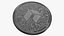 3D model Cryptocurrency Coins Silver Collection 2