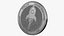 3D model Cryptocurrency Coins Silver Collection 2