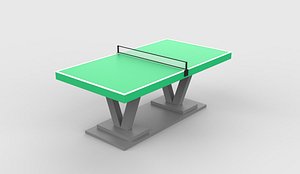 Table tennis setup 02 3D model