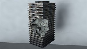 ruined building model