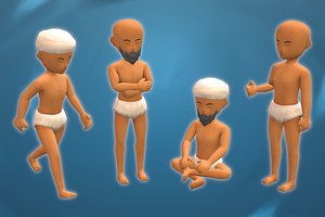 Stylized NPC - Desert People Marziq 3D