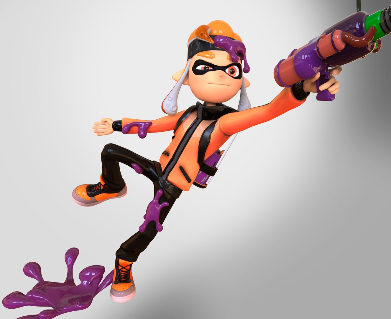 3D Splatoon CHARACTER RIGG Model - TurboSquid 1782319