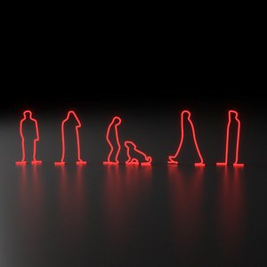 SILHOUETTE MAQUETTE PEOPLE