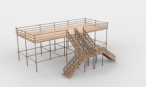 modular scaffolding system 3D model 3D model