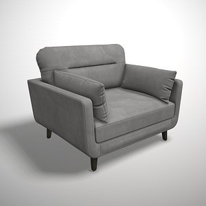 3D ready modern arm chair
