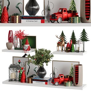 Decorative Set 26 Christmas Set 3D model