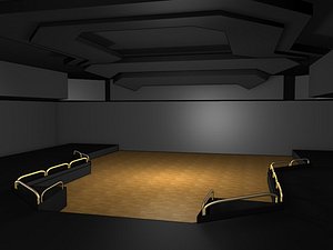 ballroom interior 3d model